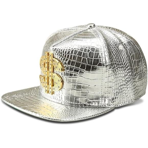 Hip Hop Hat Flat-Brimmed Hat Money Cap Adjustable Snapback Hat for Men and Women - Picture 1 of 3